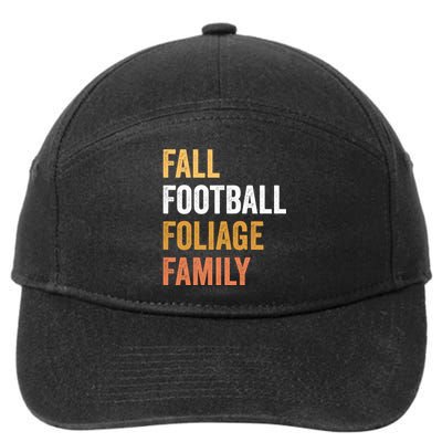 Football Season Fall Football Foliage Family 7-Panel Snapback Hat