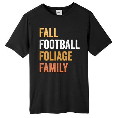 Football Season Fall Football Foliage Family Tall Fusion ChromaSoft Performance T-Shirt