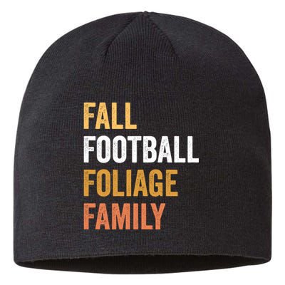 Football Season Fall Football Foliage Family Sustainable Beanie