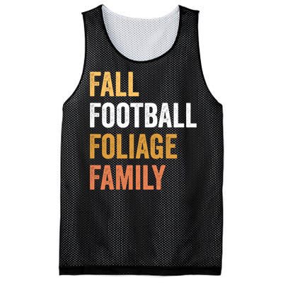 Football Season Fall Football Foliage Family Mesh Reversible Basketball Jersey Tank