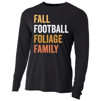 Football Season Fall Football Foliage Family Cooling Performance Long Sleeve Crew