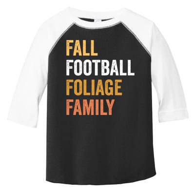 Football Season Fall Football Foliage Family Toddler Fine Jersey T-Shirt