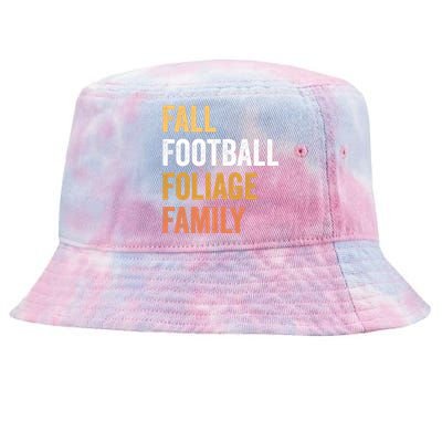 Football Season Fall Football Foliage Family Tie-Dyed Bucket Hat