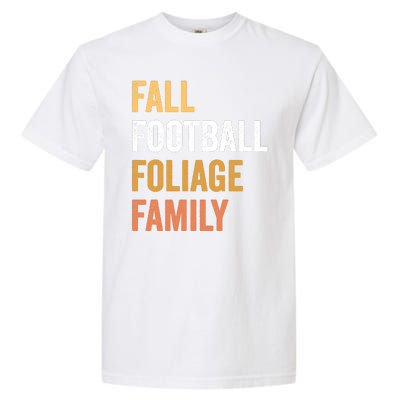 Football Season Fall Football Foliage Family Garment-Dyed Heavyweight T-Shirt