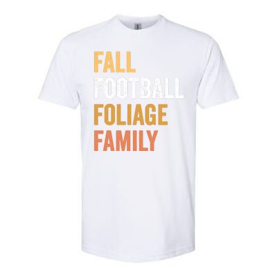 Football Season Fall Football Foliage Family Softstyle CVC T-Shirt