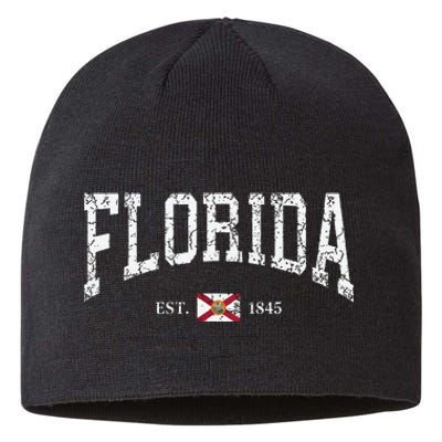 Florida State Flag Distressed Sustainable Beanie