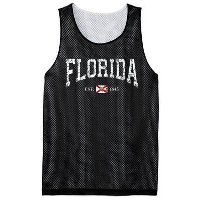 Florida State Flag Distressed Mesh Reversible Basketball Jersey Tank