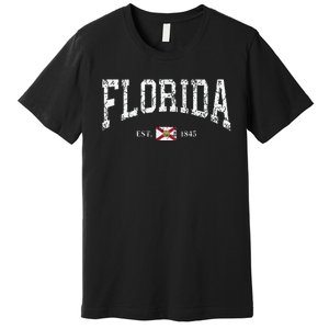 Florida State Flag Distressed Premium T-Shirt