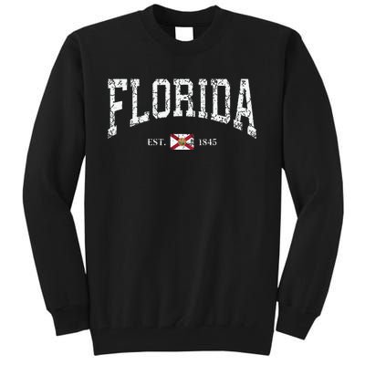 Florida State Flag Distressed Tall Sweatshirt