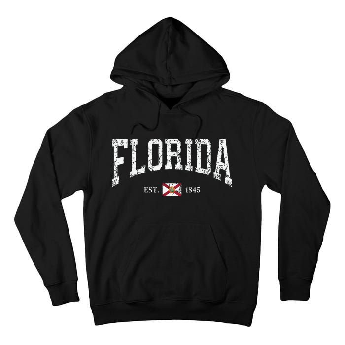 Florida State Flag Distressed Tall Hoodie