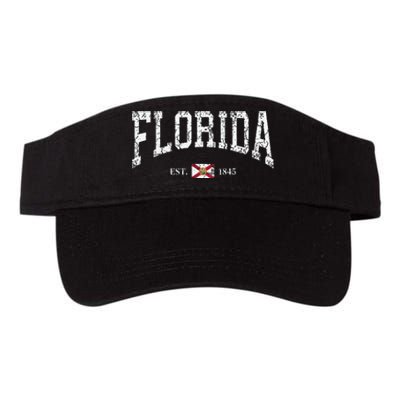 Florida State Flag Distressed Valucap Bio-Washed Visor