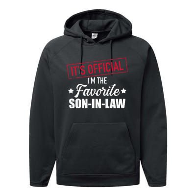 Favorite Soninlaw From Motherinlaw Or Fatherinlaw Performance Fleece Hoodie