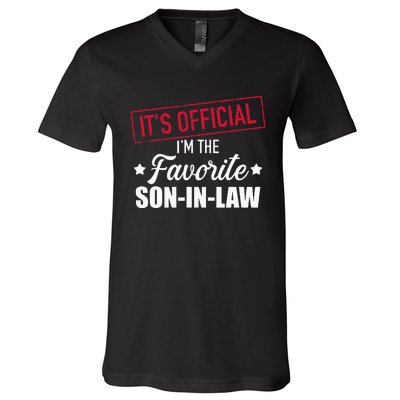 Favorite Soninlaw From Motherinlaw Or Fatherinlaw V-Neck T-Shirt