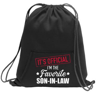 Favorite Soninlaw From Motherinlaw Or Fatherinlaw Sweatshirt Cinch Pack Bag