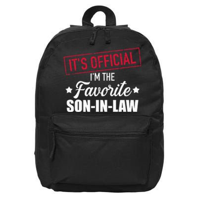 Favorite Soninlaw From Motherinlaw Or Fatherinlaw 16 in Basic Backpack