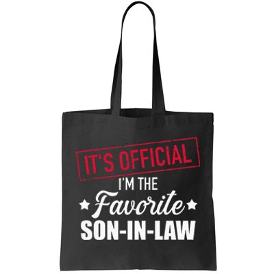 Favorite Soninlaw From Motherinlaw Or Fatherinlaw Tote Bag