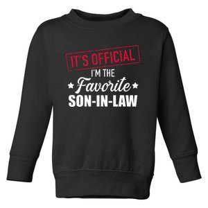 Favorite Soninlaw From Motherinlaw Or Fatherinlaw Toddler Sweatshirt