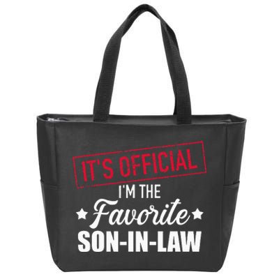 Favorite Soninlaw From Motherinlaw Or Fatherinlaw Zip Tote Bag