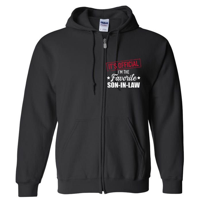 Favorite Soninlaw From Motherinlaw Or Fatherinlaw Full Zip Hoodie