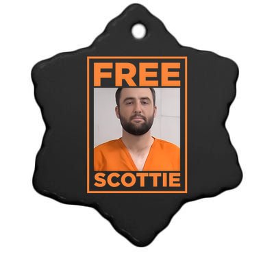 Free Scottie Free Scottie Scheffler Ceramic Star Ornament