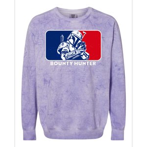 Funny Sci Fi Bounty Hunter Sports Logo Colorblast Crewneck Sweatshirt