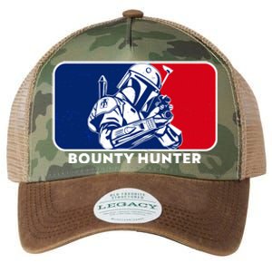 Funny Sci Fi Bounty Hunter Sports Logo Legacy Tie Dye Trucker Hat