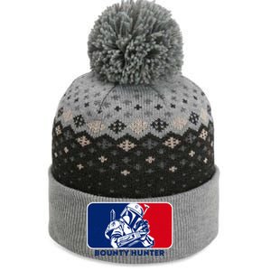 Funny Sci Fi Bounty Hunter Sports Logo The Baniff Cuffed Pom Beanie