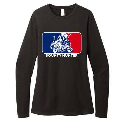 Funny Sci Fi Bounty Hunter Sports Logo Womens CVC Long Sleeve Shirt