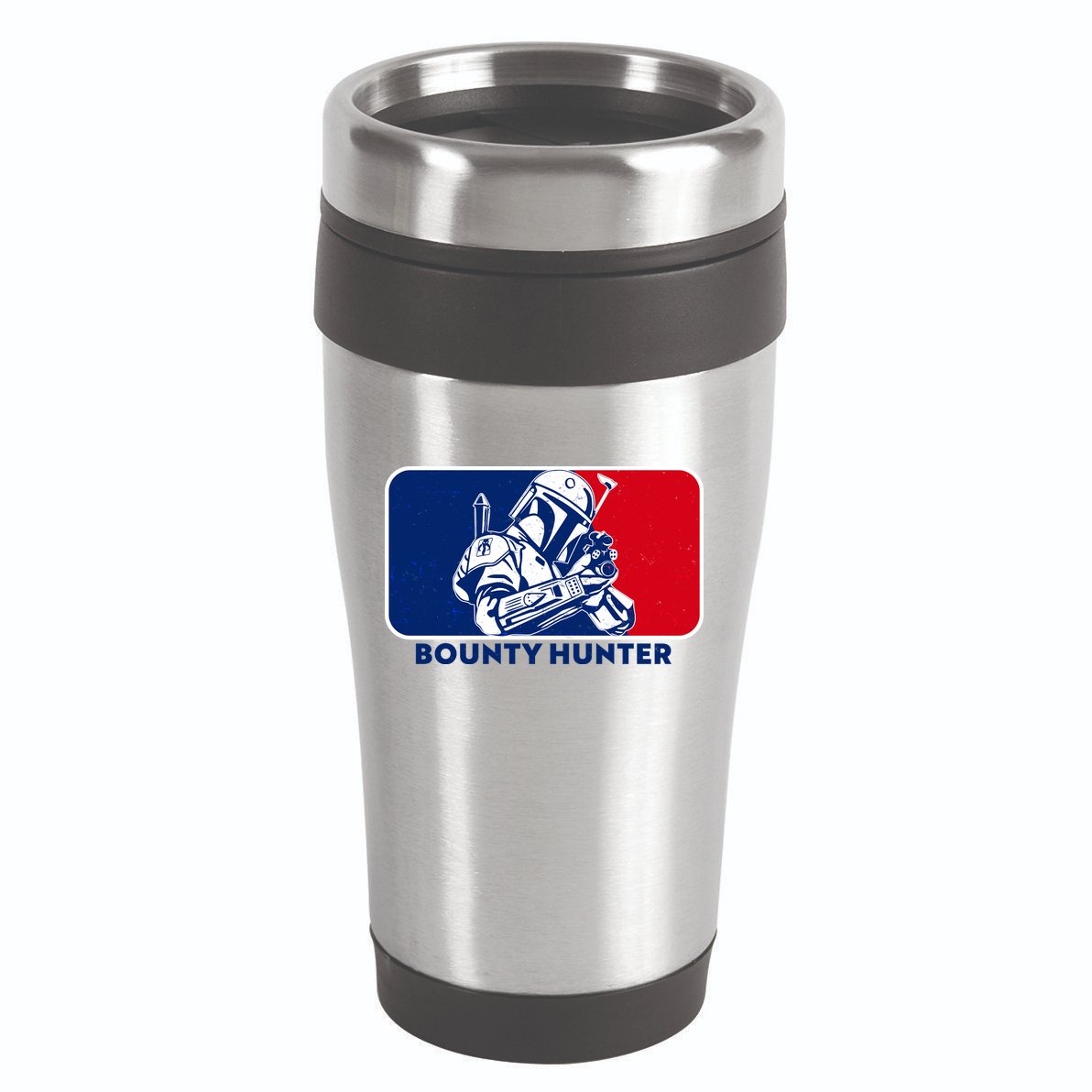 Funny Sci Fi Bounty Hunter Sports Logo 16oz Travel Tumbler