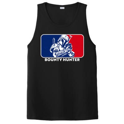 Funny Sci Fi Bounty Hunter Sports Logo PosiCharge Competitor Tank