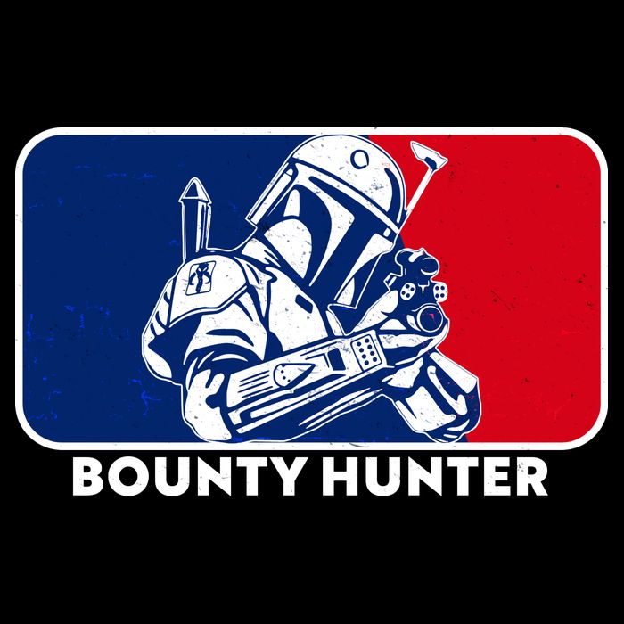 Funny Sci Fi Bounty Hunter Sports Logo Kids Hoodie