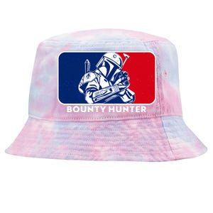 Funny Sci Fi Bounty Hunter Sports Logo Tie-Dyed Bucket Hat