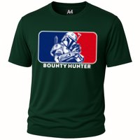 Funny Sci Fi Bounty Hunter Sports Logo Performance Shirt