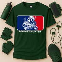 Funny Sci Fi Bounty Hunter Sports Logo Performance Shirt