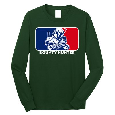 Funny Sci Fi Bounty Hunter Sports Logo Long Sleeve Shirt