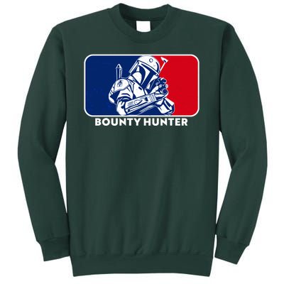 Funny Sci Fi Bounty Hunter Sports Logo Sweatshirt