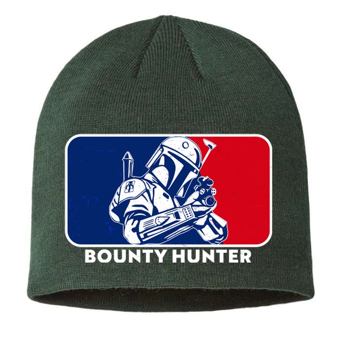 Funny Sci Fi Bounty Hunter Sports Logo Sustainable Beanie