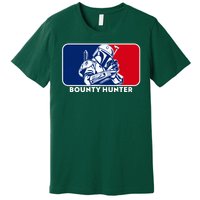 Funny Sci Fi Bounty Hunter Sports Logo Premium T-Shirt