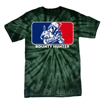 Funny Sci Fi Bounty Hunter Sports Logo Tie-Dye T-Shirt