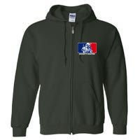 Funny Sci Fi Bounty Hunter Sports Logo Full Zip Hoodie