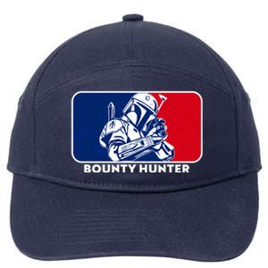 Funny Sci Fi Bounty Hunter Sports Logo 7-Panel Snapback Hat