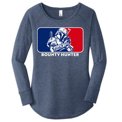 Funny Sci Fi Bounty Hunter Sports Logo Women's Perfect Tri Tunic Long Sleeve Shirt