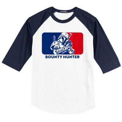 Funny Sci Fi Bounty Hunter Sports Logo Baseball Sleeve Shirt