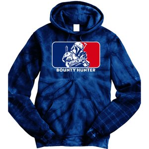 Funny Sci Fi Bounty Hunter Sports Logo Tie Dye Hoodie