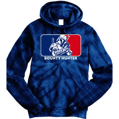 Funny Sci Fi Bounty Hunter Sports Logo Tie Dye Hoodie