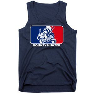 Funny Sci Fi Bounty Hunter Sports Logo Tank Top