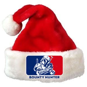 Funny Sci Fi Bounty Hunter Sports Logo Premium Christmas Santa Hat