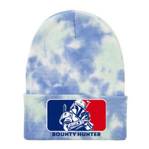 Funny Sci Fi Bounty Hunter Sports Logo Tie Dye 12in Knit Beanie