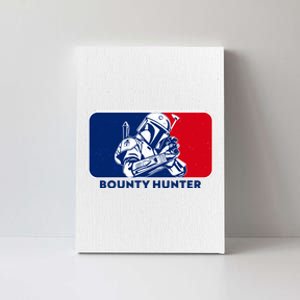 Funny Sci Fi Bounty Hunter Sports Logo Canvas