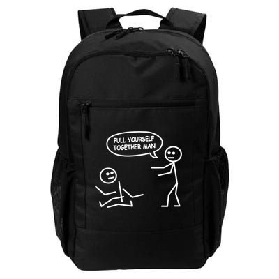 Funny Stick Figure Joke Pull Yourself Together Man Backpack